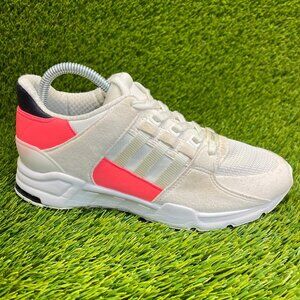 Adidas Originals EQT Support ADV Girls Size 6Y White Pink Walking Shoes Sneakers